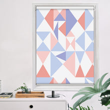 Load image into Gallery viewer, Contemporary Triangle Geometric Pastel Color Window Roller Shade