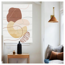 Load image into Gallery viewer, Boho Abstract Water Color Print Roman Shade