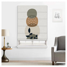 Load image into Gallery viewer, Modern Boho Tropical Leaf Abstract Window Roman Shade