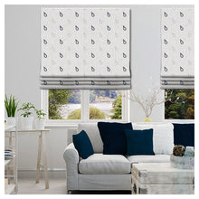 Load image into Gallery viewer, Raindrops Boho Scandinavian Window Roman Shade
