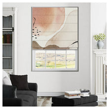 Load image into Gallery viewer, Earth Tone Abstract Pattern Print Window Roman Shade