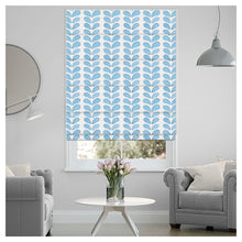 Load image into Gallery viewer, Watercolor Leaf Pattern Print Window Roman Shade