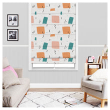 Load image into Gallery viewer, Pastel Geometric Confetti Roman Shade