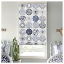 Load image into Gallery viewer, Japanese Geometric Circle Pattern Window Roman Shade