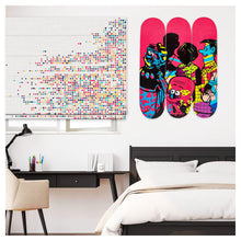 Load image into Gallery viewer, Abstract Colorful Game Room Pattern Print Window Roman Shade