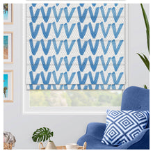 Load image into Gallery viewer, "V" Watercolor Pattern Print Window Roman Shade