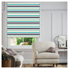 Load image into Gallery viewer, Lineal Colorful Geometric Seamless Pattern Print Window Roman Shade
