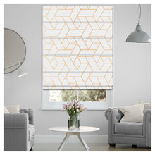 Load image into Gallery viewer, Contemporary Geometric Pattern Print Window Roman Shade