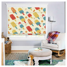 Load image into Gallery viewer, Nursery Ice Cream Pattern Print Window Roman Shade