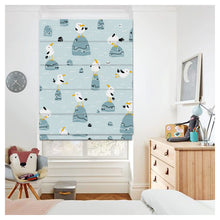 Load image into Gallery viewer, Seagulls Seamless Scandinavian Pattern Print Window Roman Shade
