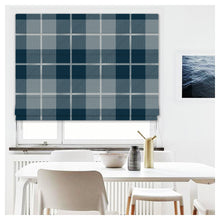 Load image into Gallery viewer, Elegant Tartan Pattern Print Window Roman Shade