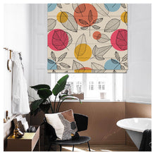 Load image into Gallery viewer, Leaves Seamless Autumn Pattern Print Window Roman Shade