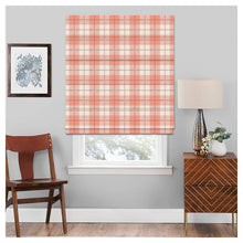 Load image into Gallery viewer, Pink Elegant Tartan Pattern Print Window Roman Shade