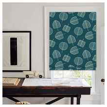 Load image into Gallery viewer, Forest Leaf Pattern Scandinavian Print Window Roman Shade