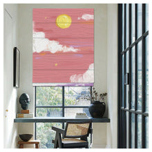 Load image into Gallery viewer, Oil Painting Pink Sky and Sun Window Roman Shade