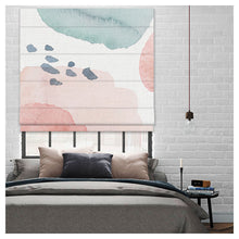 Load image into Gallery viewer, Abstract Watercolor Painting Relax Vibes Window Roman Shade