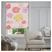 Load image into Gallery viewer, Hand Drawn Flowers Pattern Print Window Roman Shade