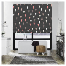 Load image into Gallery viewer, Nordic Triangles Quilt Pattern Scandinavian Window Roman Shade