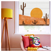 Load image into Gallery viewer, Boho Desert Landscape Pattern Print Window Roman Shade