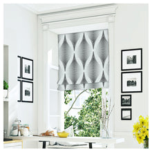 Load image into Gallery viewer, Black and White Retro Pattern Scandinavian Window Roman Shade