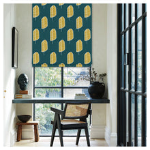 Load image into Gallery viewer, Forest Leaf Pattern Scandinavian Print Window Roman Shade