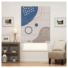 Load image into Gallery viewer, Neutral Minimalist Duo Tones Window Roman Shade