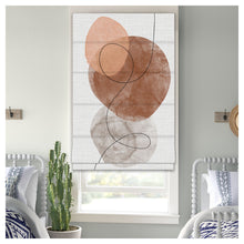 Load image into Gallery viewer, Abstract Watercolor Pattern Print Window Roman Shade