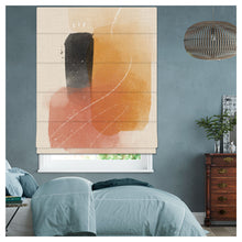 Load image into Gallery viewer, Watercolor Paints Blend Window Roman Shade