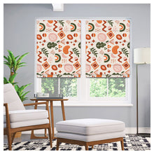 Load image into Gallery viewer, Hand Drawn Flat Abstract Shapes Pattern Print Window Roman Shade