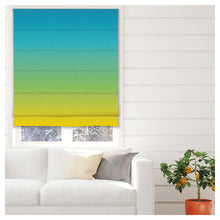 Load image into Gallery viewer, Gradient Lime Margarita Ombre Roman Shade