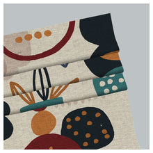 Load image into Gallery viewer, Mid Century Boho Geometric Nature Abstract Window Roman Shade