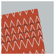 Load image into Gallery viewer, Midcentury Orange Window Roman Shade