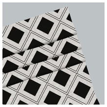 Load image into Gallery viewer, Black And White Diamond Shapes Pattern Window Roman Shade