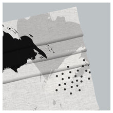 Load image into Gallery viewer, Black & White Abstract Scandinavian Print Window Roman Shade