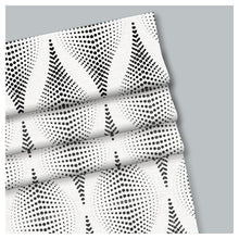 Load image into Gallery viewer, Black and White Retro Pattern Scandinavian Window Roman Shade