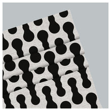 Load image into Gallery viewer, Black & White Seamless Pattern Print Window Roman Shade