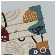 Load image into Gallery viewer, Mid Century Modern Boho Abstract Nature Window Roman Shade