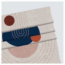 Load image into Gallery viewer, Mid Century Modern Boho Art Window Roman Shade
