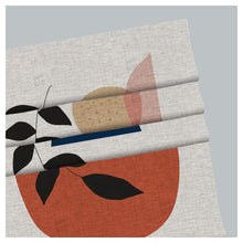 Load image into Gallery viewer, Modern Boho Organic Tropical Leaf Abstract Window Roman Shade