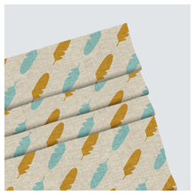 Load image into Gallery viewer, Boho Feather Nursery Pattern Print Window Roman Shade