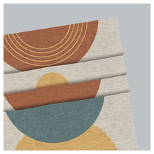 Load image into Gallery viewer, Mid Century Modern Boho Bauhaus Solar Sun Window Roman Shade
