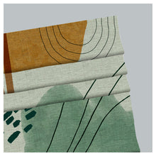 Load image into Gallery viewer, Midcentury Boho Water Color Shapes Window Roman Shade