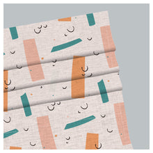 Load image into Gallery viewer, Abstract Hand Drawn Pattern Print Roman Shade