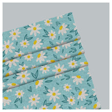 Load image into Gallery viewer, Little Daisy in Blue Window Roman Shade