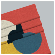 Load image into Gallery viewer, Collage Geometric Bauhaus Style Pattern Print Window Roman Shade