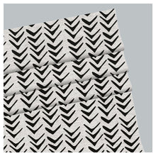 Load image into Gallery viewer, Black and White Seamless Pattern Window Roman Shade