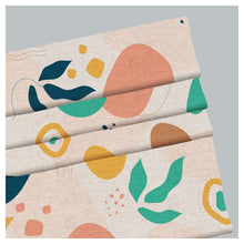 Load image into Gallery viewer, Abstract Organic Shapes Abstract Natural Window Roman Shade