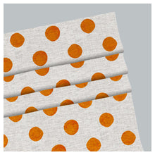Load image into Gallery viewer, Watercolor Orange Polka Dots Pattern Scandinavian Print Window Roman Shade