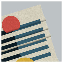 Load image into Gallery viewer, Collage Geometric Bauhaus Style Pattern Print Window Roman Shade