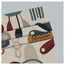 Load image into Gallery viewer, Abstract Hand Drawn Shapes Pattern Print Window Roman Shade